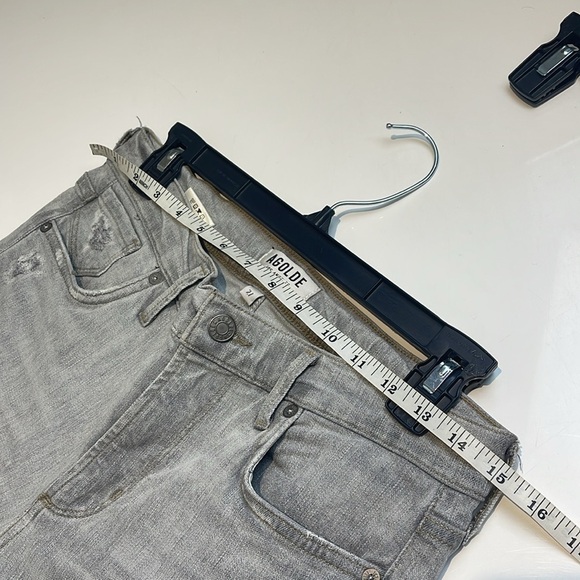 Agolde Jeans Sophie High Rise Crop Distressed Skinny Size 27 - Picture 12 of 16